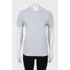 Gray straight fit T-shirt