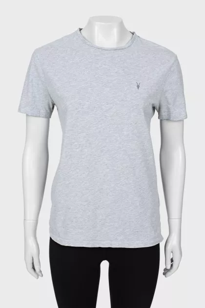 Gray straight fit T-shirt