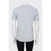 Gray straight fit T-shirt