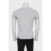 Men's gray T-shirt with logo