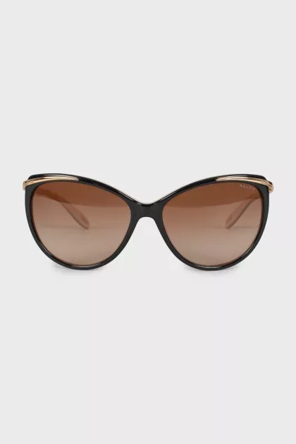Sunglasses with gold hardware
