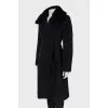 Black wrap coat