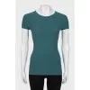Green ribbed T-shirt
