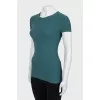 Green ribbed T-shirt