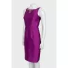 Purple dress decorated with rhinestones