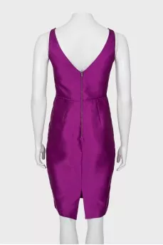Purple dress decorated with rhinestones