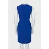 Blue fitted dress