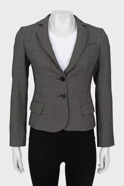 Printed fitted jacket