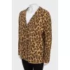 Animal print cardigan