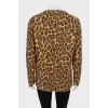 Animal print cardigan