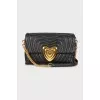 Quilted bag with gold-tone hardware