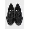 Patent black shoes