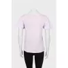Purple ruffle sleeve T-shirt