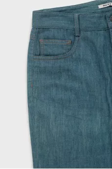 Blue flared jeans