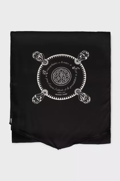 Silk scarf with tag