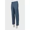 Men's blue classic trousers