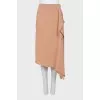 Straight skirt with frill
