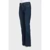 Dark blue flared jeans