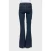 Dark blue flared jeans