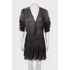 Translucent dress with lurex