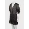 Translucent dress with lurex
