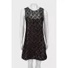 Black dress with signature pattern