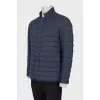 Men's dark blue quilted jacket