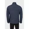 Men's dark blue quilted jacket