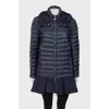 Navy blue jacket with frill