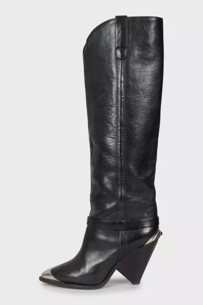 Black Cossacks with metal toe