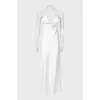 Satin maxi dress with tag