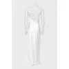 Satin maxi dress with tag