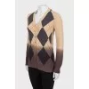 Cardigan with gradient effect