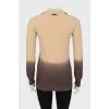 Cardigan with gradient effect