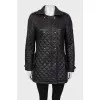 Quilted fleece jacket