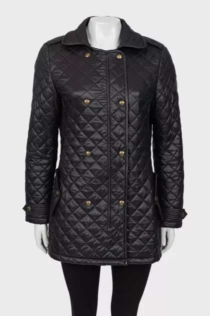 Quilted fleece jacket