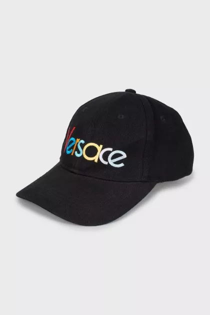 Cap with embroidered logo
