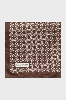 Printed silk scarf