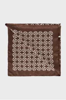 Printed silk scarf