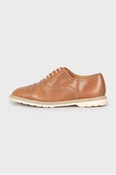 Men's light brown brogues