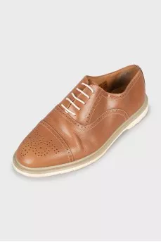 Men's light brown brogues