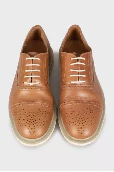 Men's light brown brogues