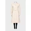 Slim fit wool coat