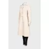 Slim fit wool coat