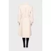 Slim fit wool coat