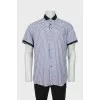 Men's checkered shirt with tag