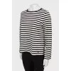 Black and white striped long sleeve