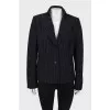 Black jacket with square lapels