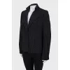 Black jacket with square lapels