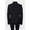 Black jacket with square lapels